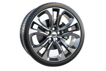 Rugged SUV Alloy Wheel Rim Built for Durability and Style Isolated on Transparent Background