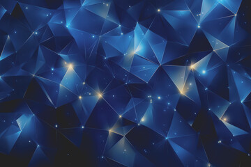 Obraz premium Abstract Background Abstract Dark Blue Background Polygon luxury background and modern background.