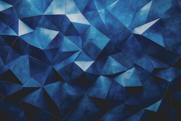 Fototapeta premium Abstract Background Abstract Dark Blue Background Polygon luxury background and modern background.