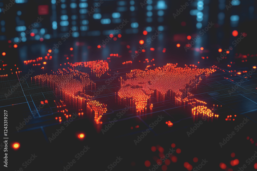 Poster abstract background digital data financial investment and trading graph chart.