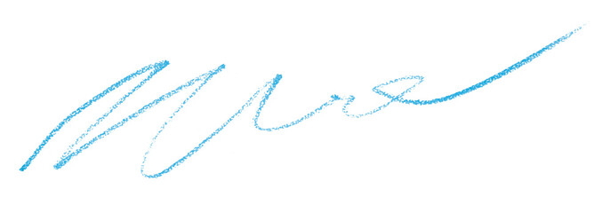 light blue pencil strokes isolated on transparent background