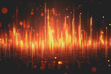 Fototapeta premium Abstract background Digital data financial investment and trading graph chart.
