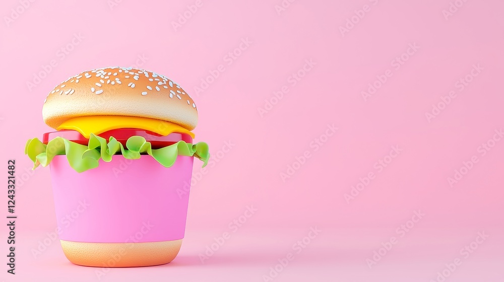 Aufkleber ai-driven analysis of fast food industry shifts, enhancing pricing strategies, featuring a sleek 3d 
