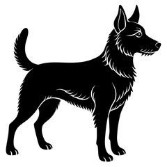 vector illustration of a dog