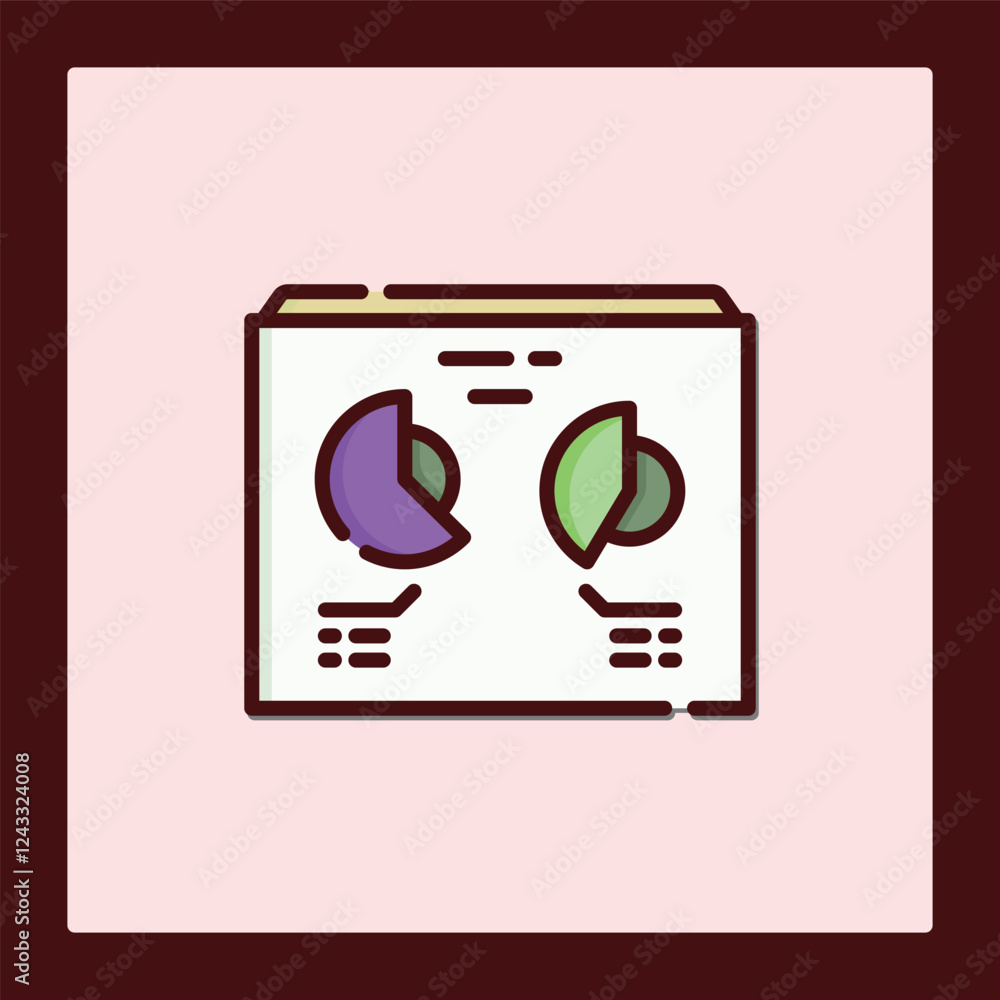 Poster project status converted: data visualization icon