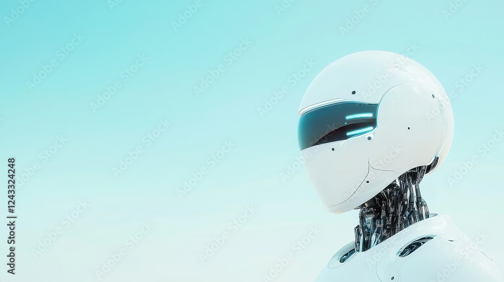 Poster ai model for online privacy analysis, showcases a sleek 3d vector design in a minimalist environment