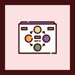 Project Scheme Icon: Converted Colorful Design