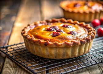 Delicious Cormorant Pie: A Candid Shot of Rustic Baking