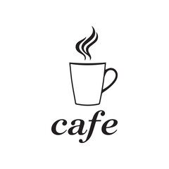 Coffee Cafe Vector Logo Design Icon Graphic