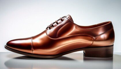ピカピカに磨かれたレザーの靴