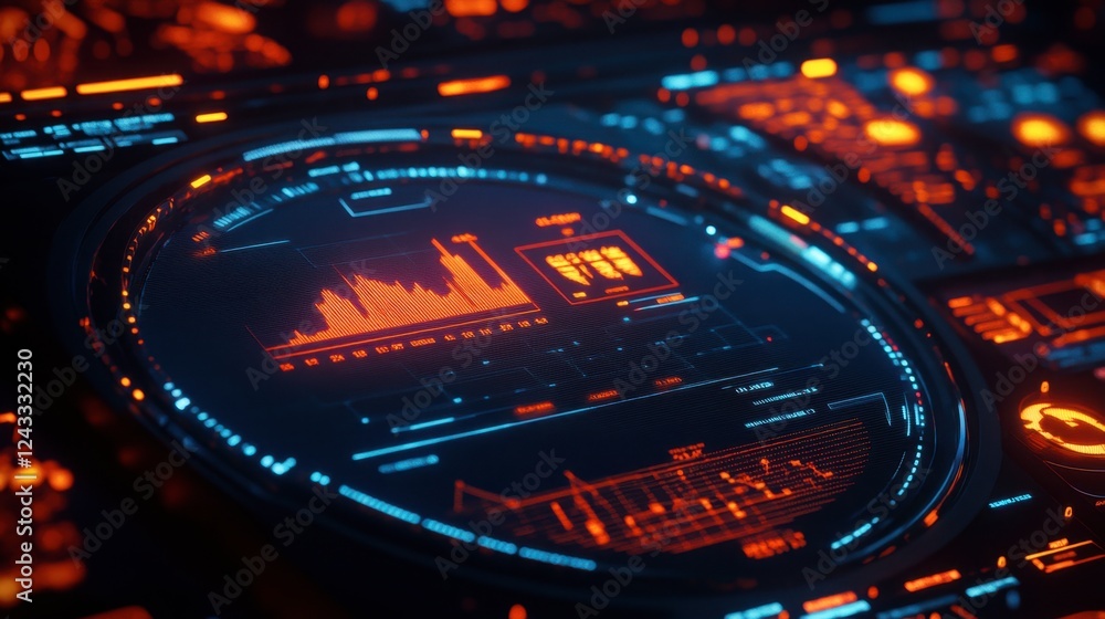 Poster marketing dashboard concept with graphs, funnels, and audience metrics, symbolizing data-driven cro 