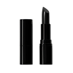 Obraz premium Black lipstick in a sleek tube, designed for modern makeup enthusiasts.