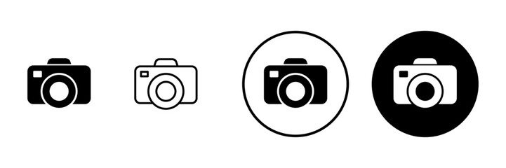Camera icon vector. photo camera sign and symbol. photography icon.