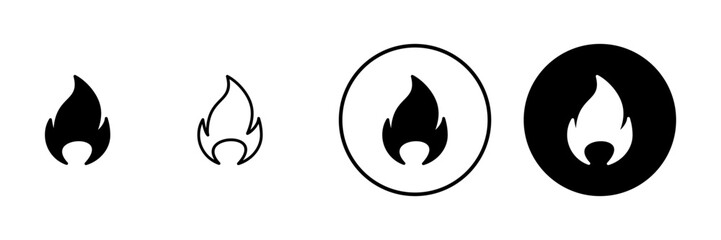 Fire icon vector. fire sign and symbol