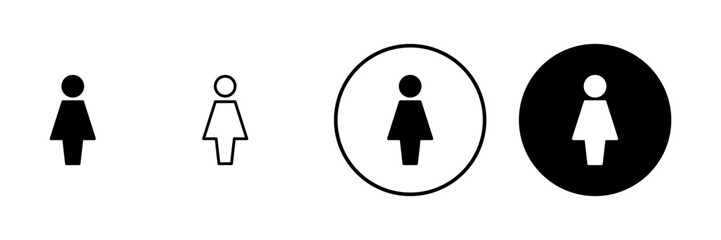 Female icon vector. woman sign and symbol