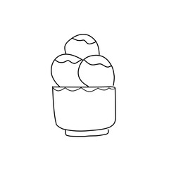 ice cream line icon