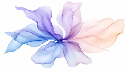 Naklejka premium Abstract flowing colors; ethereal design; soft blended hues; decorative art; background use