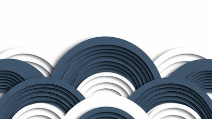 Fototapeta premium Abstract layered waves graphic design