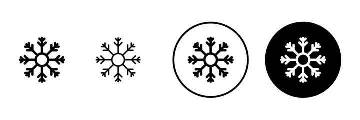 Snow icon vector. snowflake sign and symbol