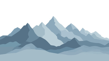 mountain landscape in the mountains vector illustration