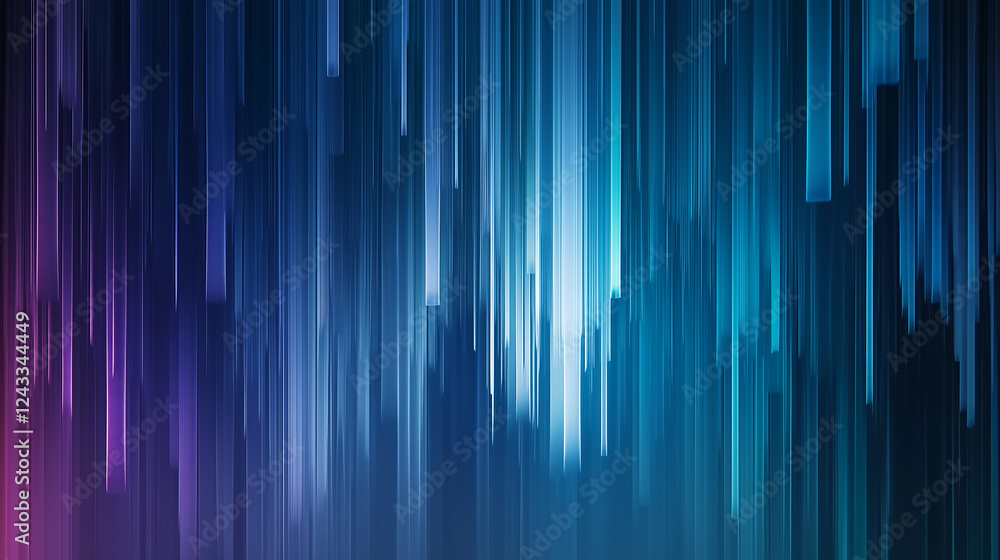 Aufkleber futuristic gradient with smooth color transitions featuring dynamic vertical neon light streaks vibr