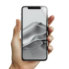 hand holding smart phone