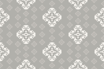 Damask seamless patterns feature intricate, symmetrical motifs inspired by floral or ornamental designs. Often elegant and timeless, they are ideal for sarong, clothing, wallpaper, print, decorated.