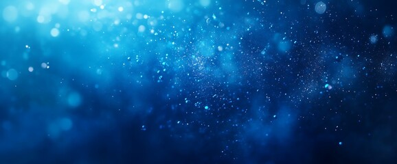 Fototapeta premium Abstract digital network graphic with glowing blue particles