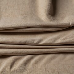 Fototapeta premium Close Up Beige Fabric Draped Texture Photography