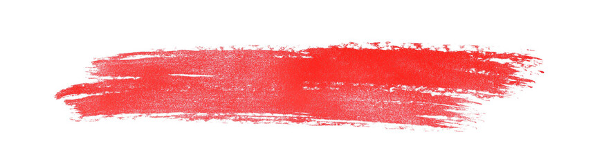 Red Paint Brush Stroke Texture Background Design Element, Transparent Background, Ai Generative Images