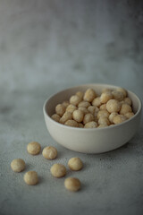 Mkadamia nuts on the table