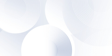 Naklejka premium Abstract grey background with dynamic circle lines. vector
