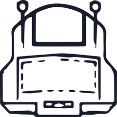 cyberpunk style icons and technology icon