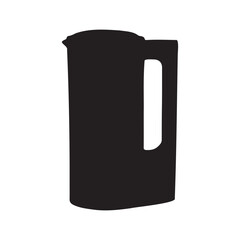 Hydrogen Water Machine Silhouette Vector Illustration