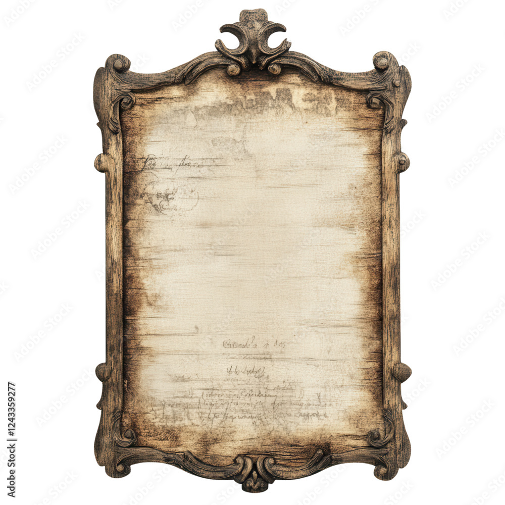 Aufkleber vintage textured blank rectangular sign, versatile design element, suitable for various creative pro