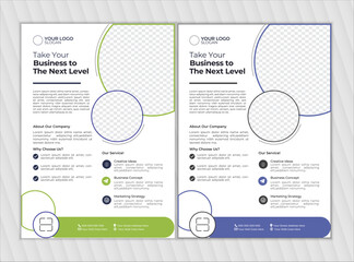 Creative & Editable Business Flyer,  Modern Abstract Business Flyer Template Design