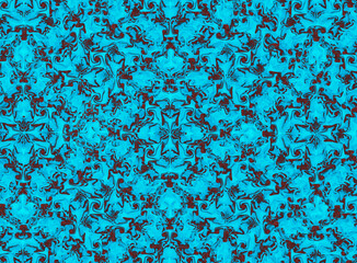 blue mercury stains, abstraction