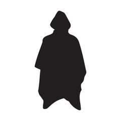 Raincoat Silhouette Vector Illustration