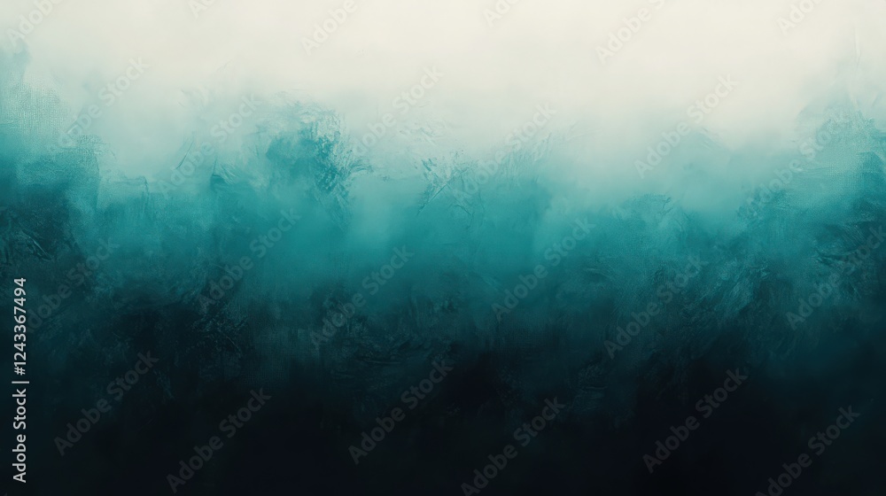 Poster abstract teal and white gradient texture background with grunge effect
