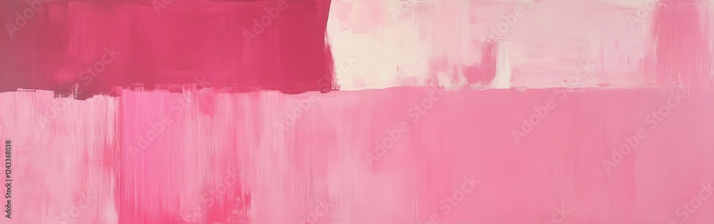 Poster soft monochromatic pink hues create a calming atmosphere in an abstract artwork that invites quiet r