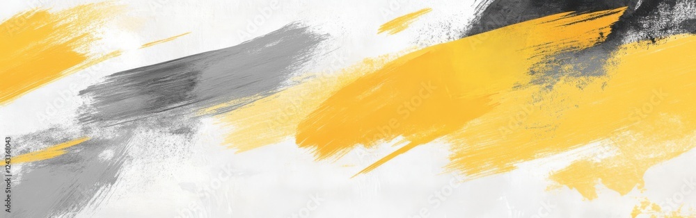 Fototapete soft overlapping pencil strokes create a dynamic abstract artwork with shades of yellow, gray, and b