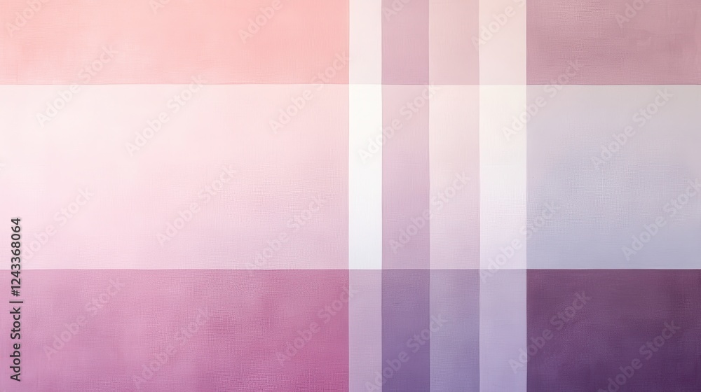 Poster soft gradient artwork transitioning from muted pink to pastel hues creates a serene atmosphere in an