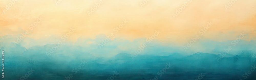 Poster smooth gradient background showcasing a serene transition from warm beige to cool blue tones creatin