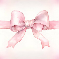 Romantic Pink Ribbon Decoration