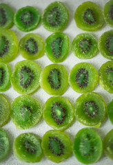 dried kiwi fruit on the table