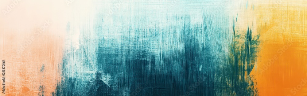 Aufkleber minimalist gradient of pencil strokes with frayed edges showcasing a blend of colors