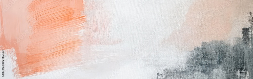 Poster soft pencil strokes create subtle textures on clean white canvas in a serene artistic setting