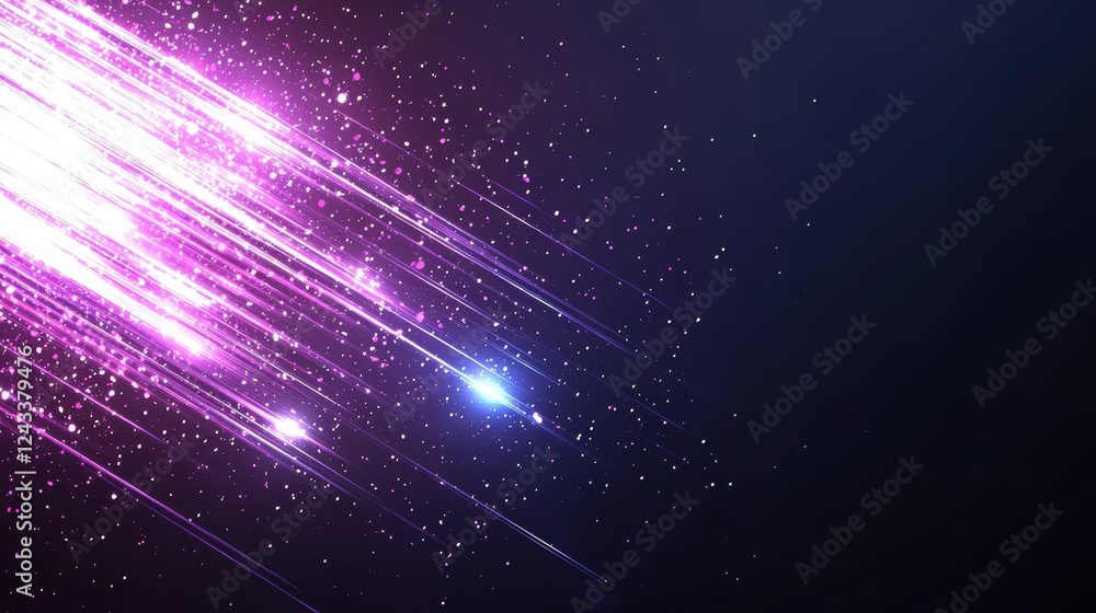Poster colorful glowing lines creating a modern abstract background with bright sparkling effects