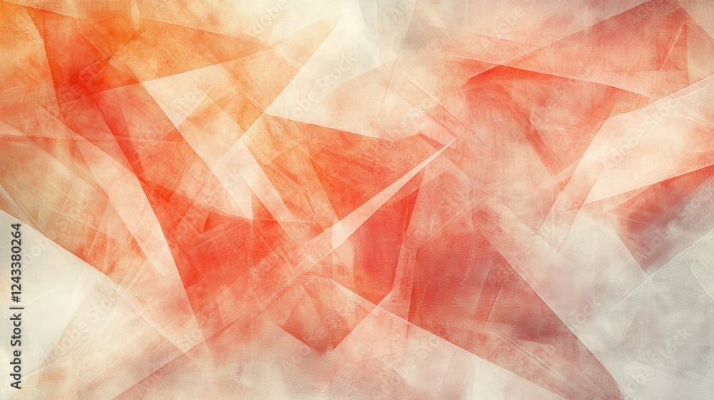 Poster abstract pencil strokes create dynamic patterns in vivid red and orange hues on a textured backgroun