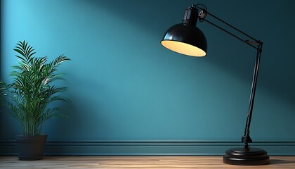 Lush Green Grass Circle on a White Background. white background.Reading lamps on an empty table in dark room. The model for advertising, horizontally.A table lamp is on the ta